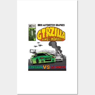 GTRZILLA R34 (1 of 2 VERSION) Posters and Art
